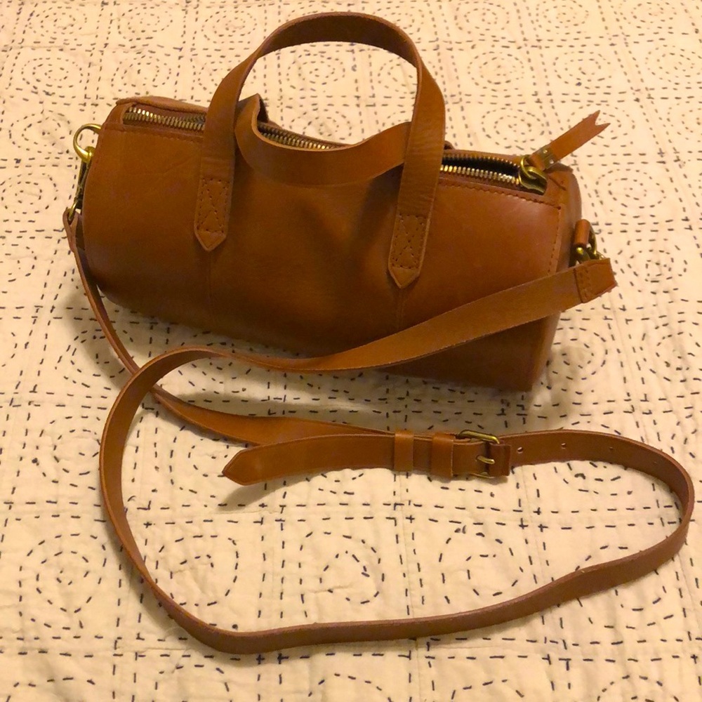 Madewell small leather duffel purse NWT